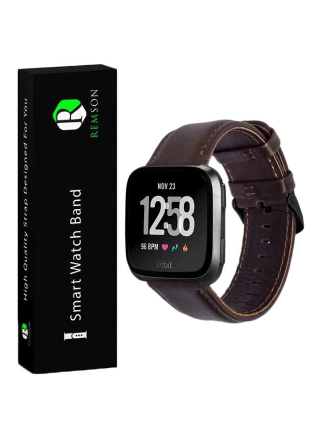 Remson Replacement Band For Fitbit Versa Dark Brown  - Image 1