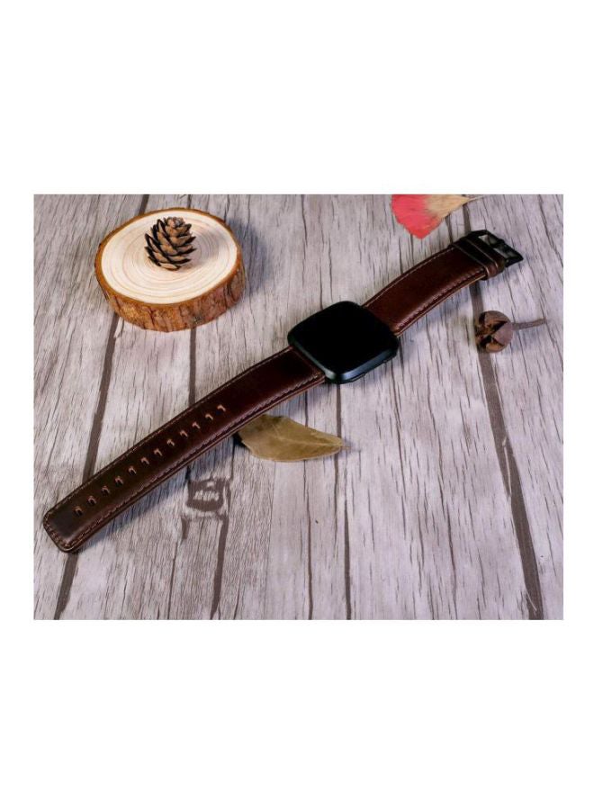 Remson Replacement Band For Fitbit Versa Dark Brown  - Image 2