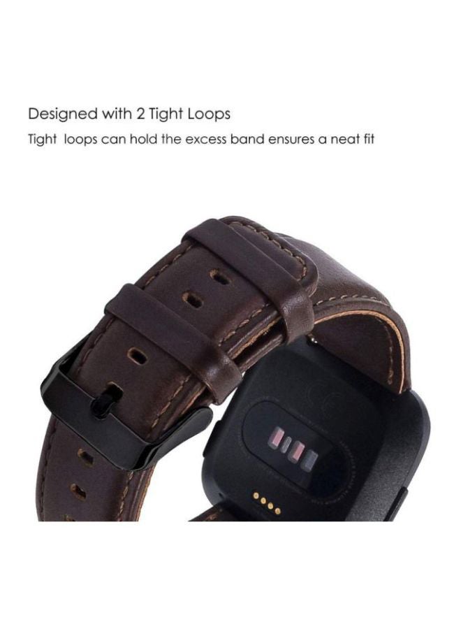 Remson Replacement Band For Fitbit Versa Dark Brown  - Image 3
