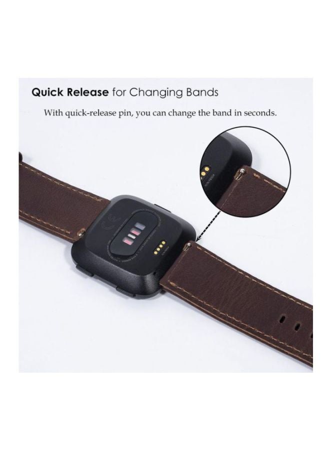 Remson Replacement Band For Fitbit Versa Dark Brown  - Image 4