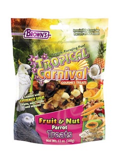 BrOwns Tropical Carnival Fruit And Nut Parrot Treat 