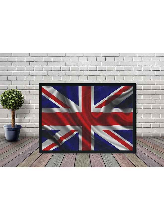 LOWHA UK Flag Poster With Wood Frame Multicolour 32 X 22 X 2centimeter - Image 2