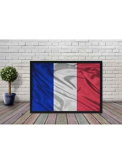 French  Flag Poster With Wood Frame Multicolour 32 X 22 X 2centimeter - v1549351592/N20875629A_2