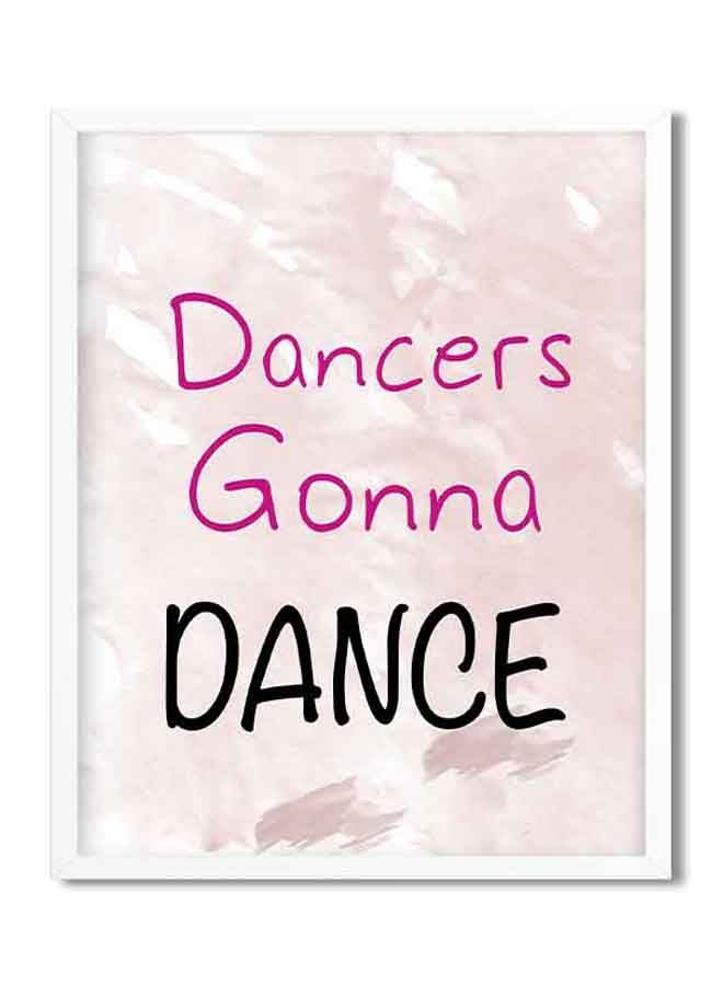 LOWHA Dancers Gonna Dance Poster With Wood Frame Black 32 X 22 X 2cm - Image 1