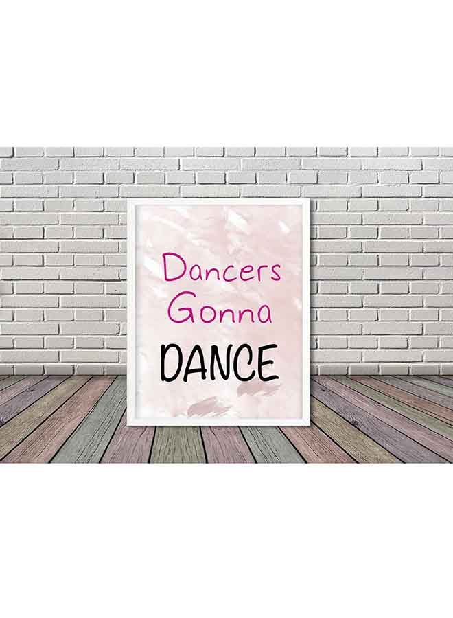 LOWHA Dancers Gonna Dance Poster With Wood Frame Black 32 X 22 X 2cm - Image 2