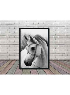 LOWHA Horse Wall Art Poster Black/White 32 X 22 X 2centimeter  - Image 2