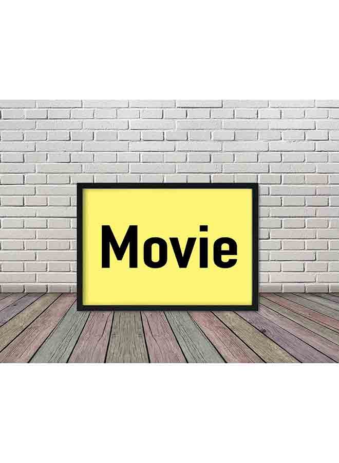 لوحة ملصق جداري لفيلم سينمائي مزين بإطار خشبي متعدد الألوان 32 X 22 X 2سم - Image 2