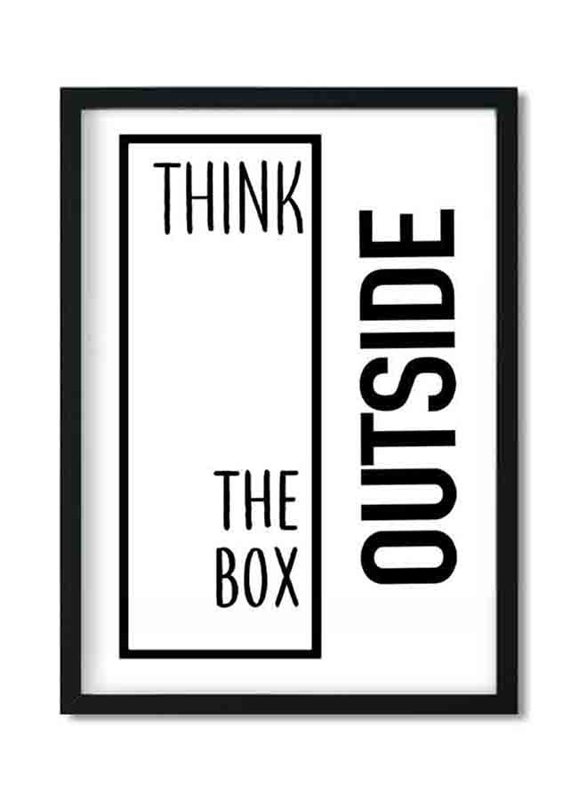 LOWHA Quote Poster With Wood Frame Multicolour 32 X 22 X 2centimeter - Image 1