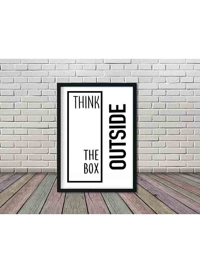 LOWHA Quote Poster With Wood Frame Multicolour 32 X 22 X 2centimeter - Image 2