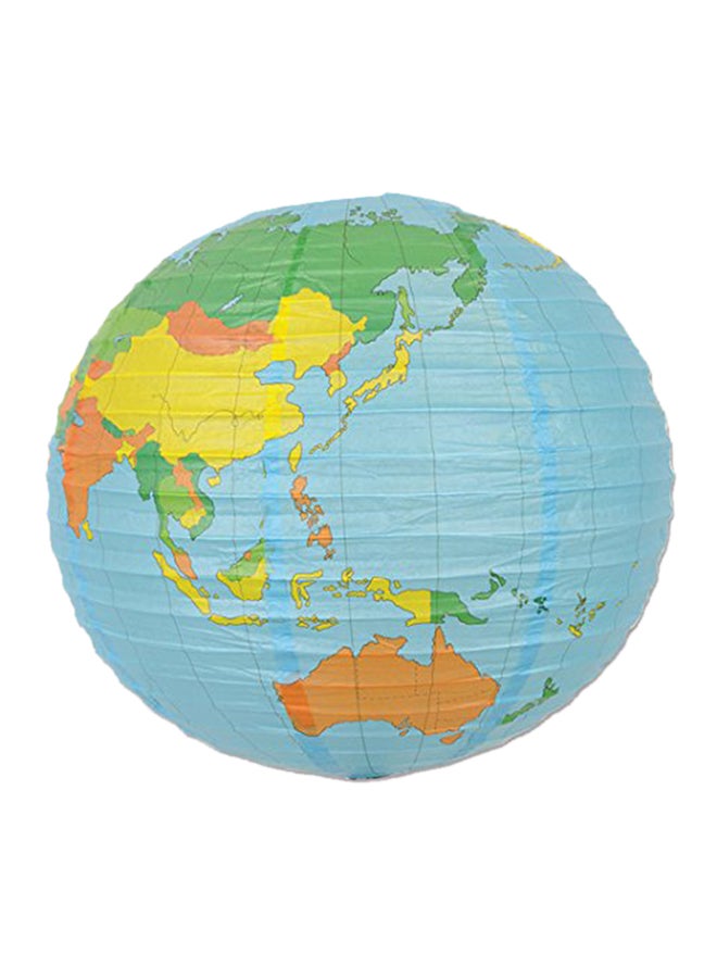 بيستل فانوسان ورقيان على شكل الكرة الأرضية متعدد الألوان 15.5x15.5x15.5بوصة