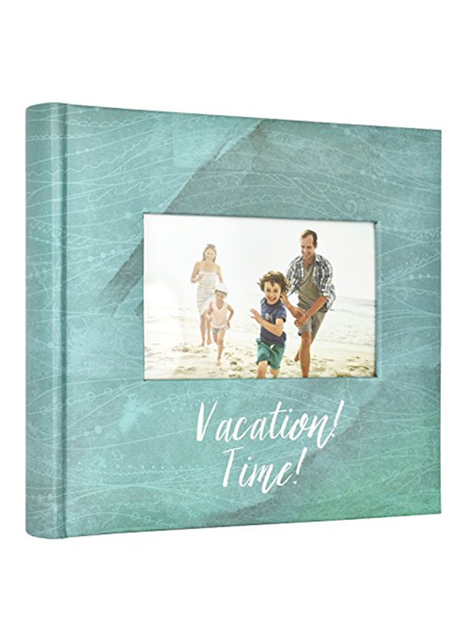 أم سي أس ألبوم صور للسفر مكتوب عليه عبارة «Vacation Time» أزرق  - Image 2