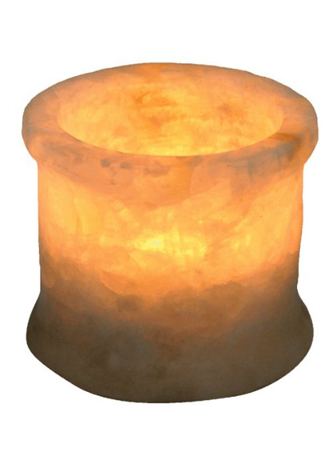 كرافتس أوف إيجبت حامل شموع منحوت يدوياً من حجر الألباستر أبيض - Image 2