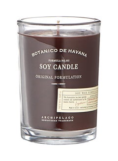 Archipelago Botanicals Botanico De Havana Soy Scented Candle Brown 