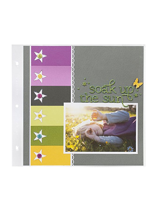 We R Memory Keepers Pack Of 10 3-Ring Album Page Protectors Multicolour 0.13x12x12inch 