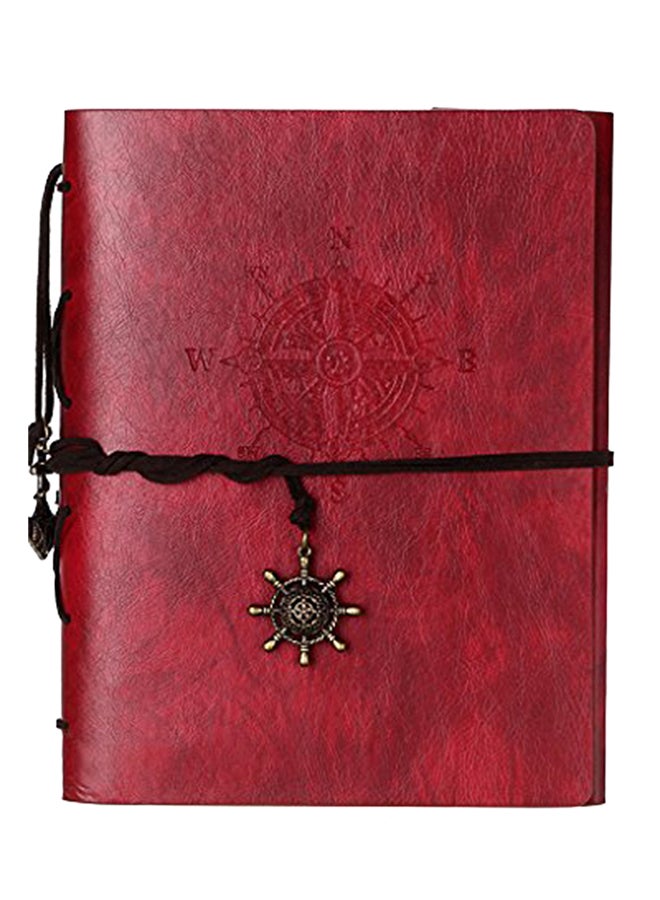OwnMy Adhesive DIY Photo Album With PU Leather Cover Black/Red 1.2x8.9x7.4inch - Image 1