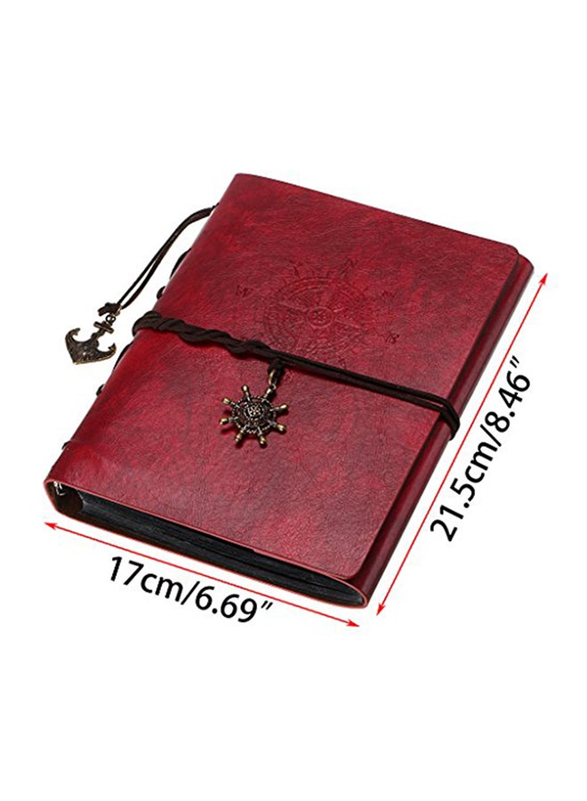OwnMy Adhesive DIY Photo Album With PU Leather Cover Black/Red 1.2x8.9x7.4inch - Image 2