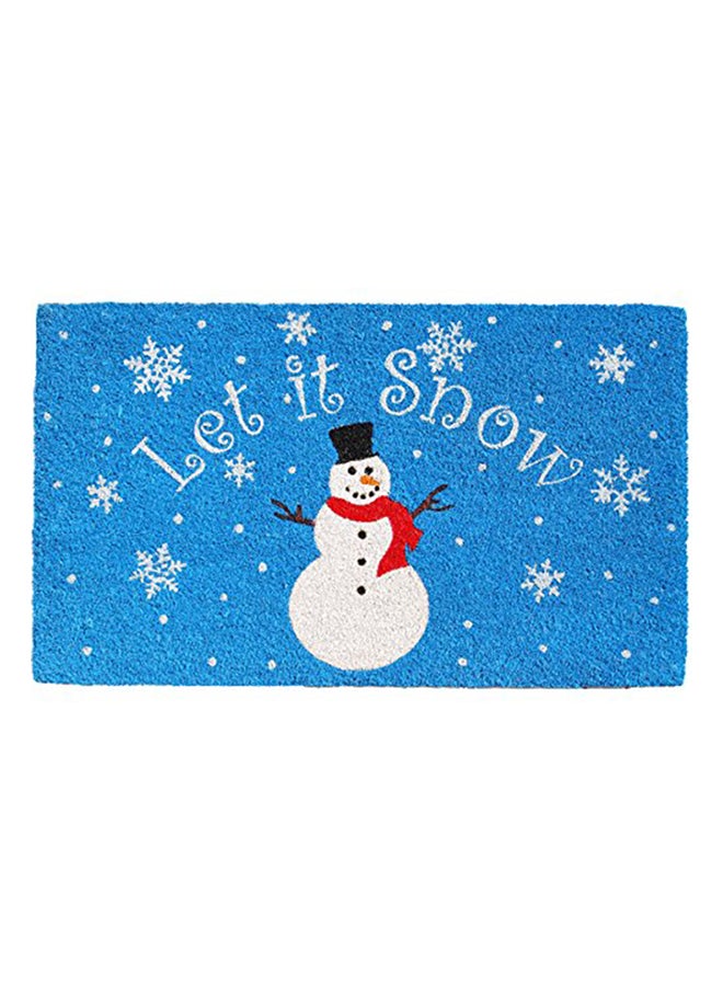 Calloway Mills Let It Snow Doormat Blue/White 0.6x29x17inch 