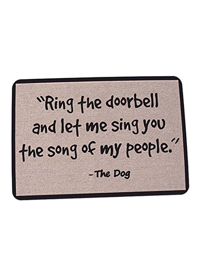 Non Slip Door Mat Grey/Black 1.3x12.09x6.89inch