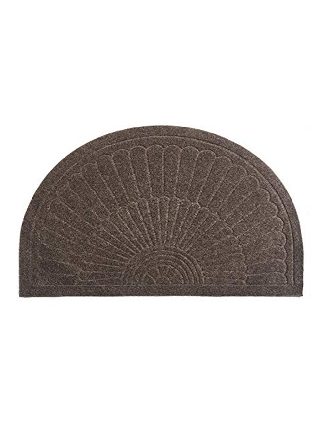 Attraction Design Half-Round Doormat Grey 1x29.5x17.75inch - Image 1