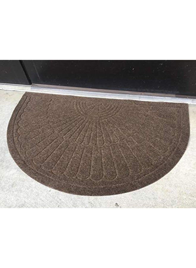 Attraction Design Half-Round Doormat Grey 1x29.5x17.75inch - Image 2
