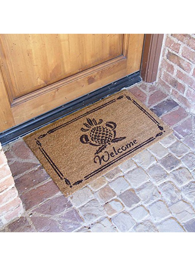 Rubber-Cal Pineapple Welcome Mat Brown/Black 0.63x30x18inch - Image 2