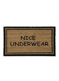 Nice Underwear Printed Doormat Black/Brown 0.63x30x18inch