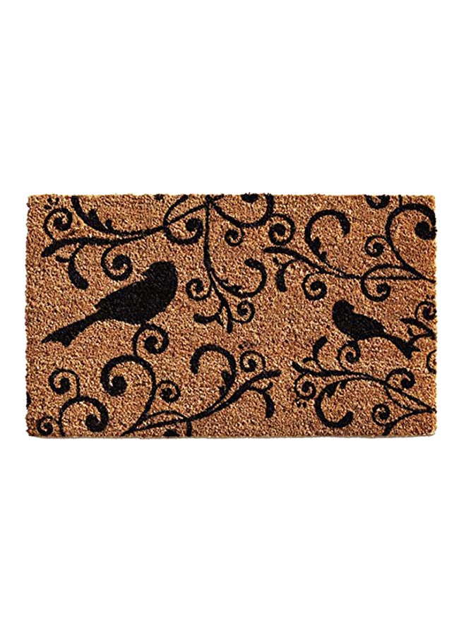 Raven Beauty Doormat Black/Brown 0.6x17x29inch