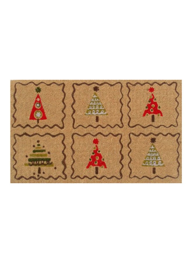 Home & More - Christmas Trees Doormat Multicolour 0.6x17x29inch - Image 1