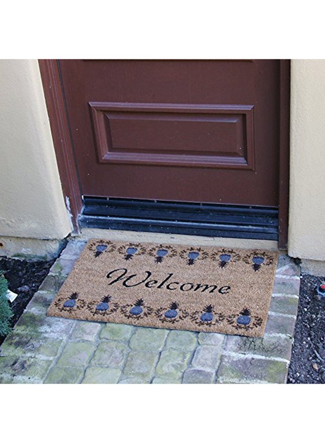 Rubber-Cal Tropical Pineapple Welcome Printed Doormat Multicolour - Image 2