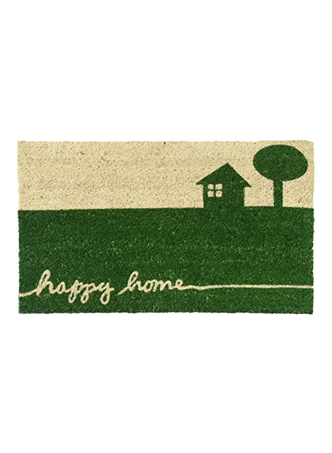 Rubber-Cal Happy Home Printed Doormat Multicolour 0.63x30x18inch - Image 1