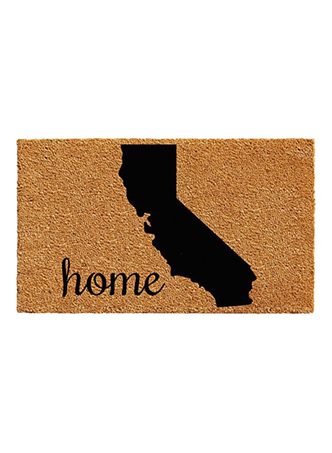 كالواي ميلز - ممسحة أقدام مكتوب عليها عبارة "California Home" أسود/بني 0.6x36x24بوصة - Image 1