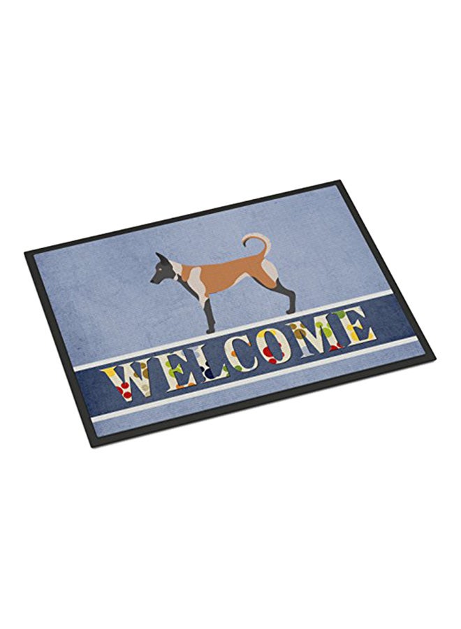 Welcome Printed Doormat Multicolour 18x27x0.25inch