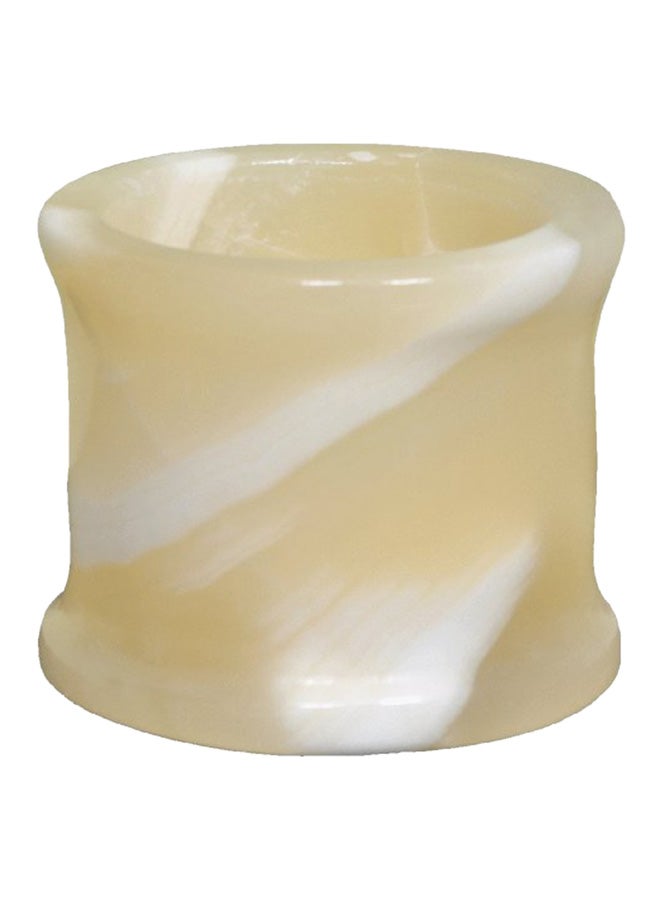 CraftsOfEgypt Alabaster Stone Marble Votive Candle Holder Beige 4.2X3.3X4.1inch  - Image 1