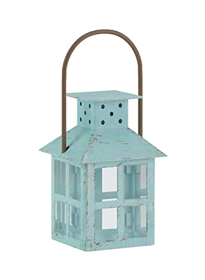 Kate Aspen Vintage Decorative Mini Metal Candle Lantern With Hook Blue 4.5x2.5x2.5inch  - Image 2
