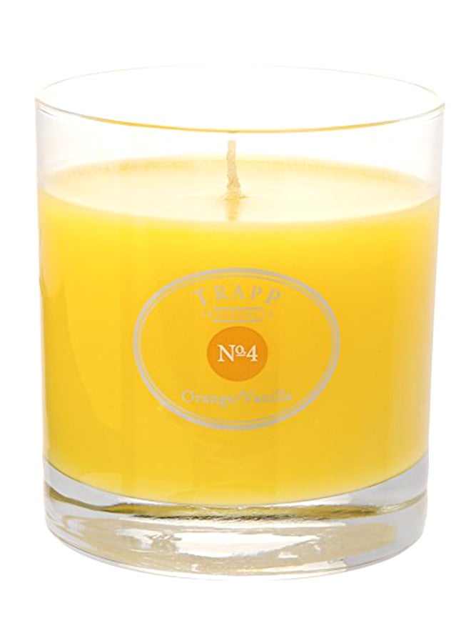 تراب - شمعة معطرة سائلة برائحة الفانيلا والبرتقال أصفر/شفاف - Image 1
