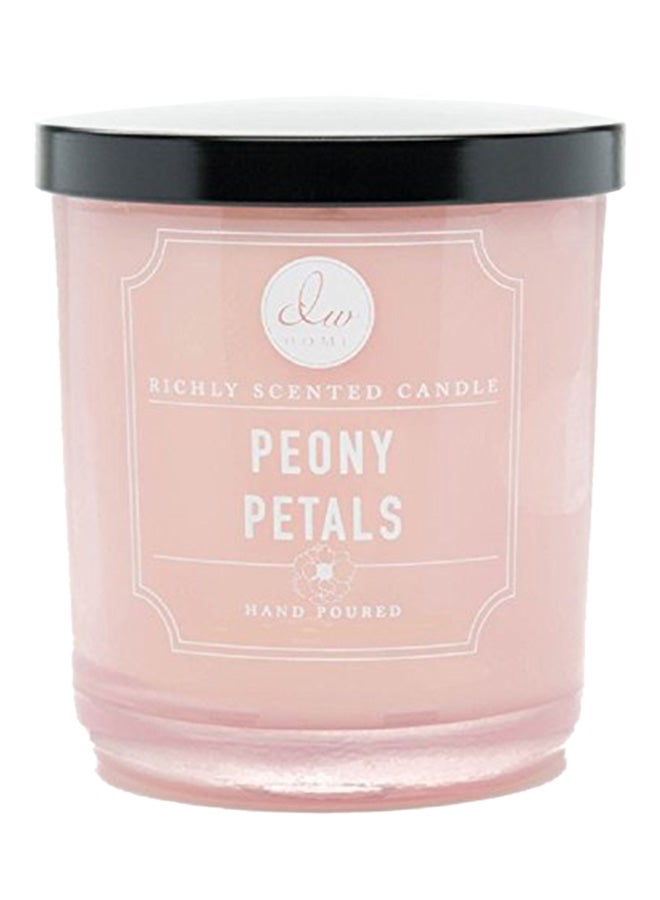 DW Home - Peony Petals Richly Scented Candle Pink 3.5X2.5X2.5inch - Image 1