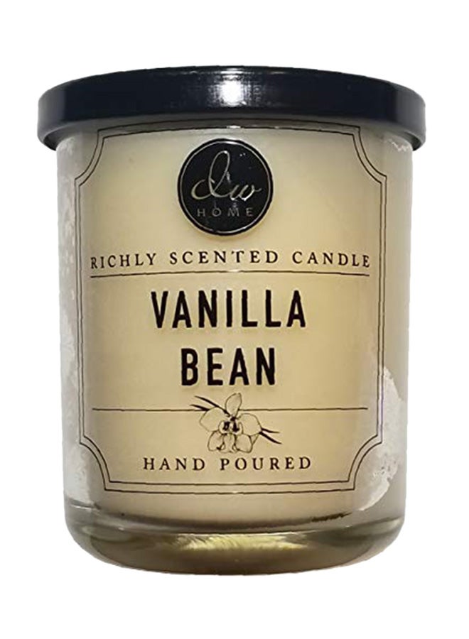 DW Home Vanilla Bean Scented Wick Candle Beige 3.5X2.5X2.5inch