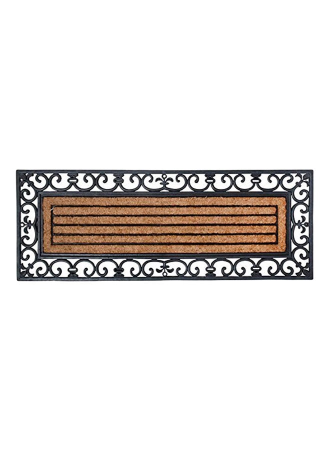 إشيرت ديزاين ممسحة أرجل مزينة أسود/بني 0.7x47x18بوصة  - Image 1