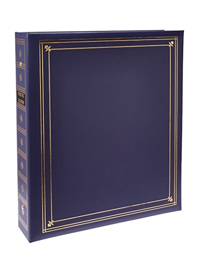 ألبومات صور بايونير ألبوم صور بثلاث حلقات وغلاف من الجلد أزرق 14X2.375X11.625بوصة  - Image 1