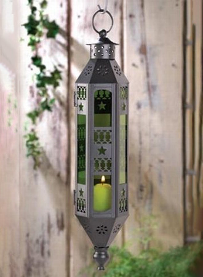 جيفتس آند ديكور فانوس للهدوء يمكن تعليقه أسود/أخضر 17x3.5x3.13بوصة  - Image 2