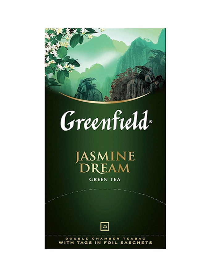 Greenfield JASMINE DREAM Green Tea 2grams Pack of 25 - Image 1