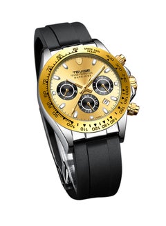 Tevise men Rubber Chronograph Wrist Watch 