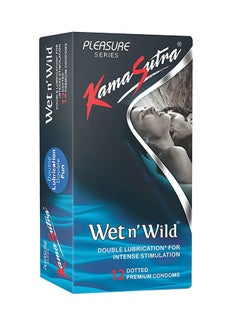 Kamasutra 3-Piece Wet n' Wild Condom 