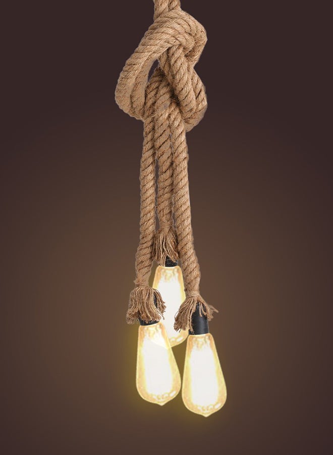 3-Head E27 Rope Holder Beige 240V  - Image 3