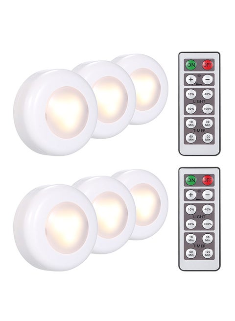 6-Piece LED Under Cabinet Light White