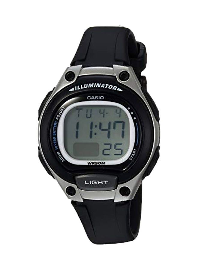 كاسيو ساعة يد رقمية مقاومة للماء طراز LW-203-1AVDF-35 مم - أسود للرجال - Image 1