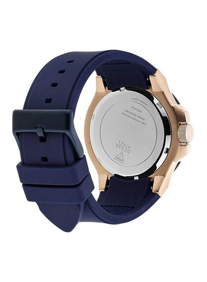 GUESS - Men's Rigor Analog Watch W0247G3 - 36 mm - Blue - Image 1