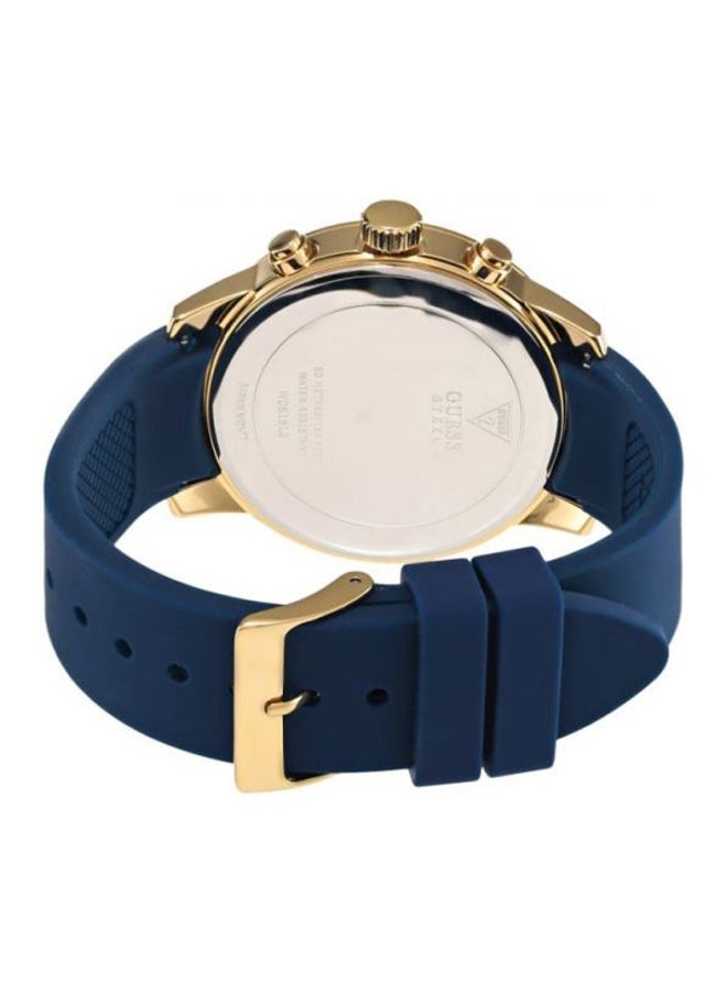 جس ساعة يد كرونوغراف بسوار من السيليكون طراز W0616L2 للنساء - Image 2