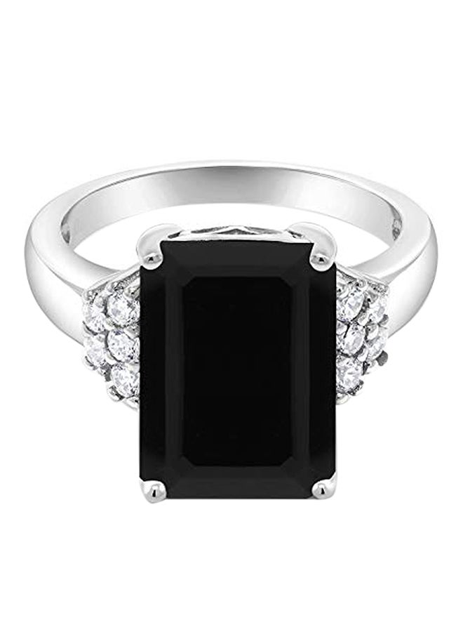 GEM STONE KING 925 Sterling Silver Onyx Ring  - Image 2