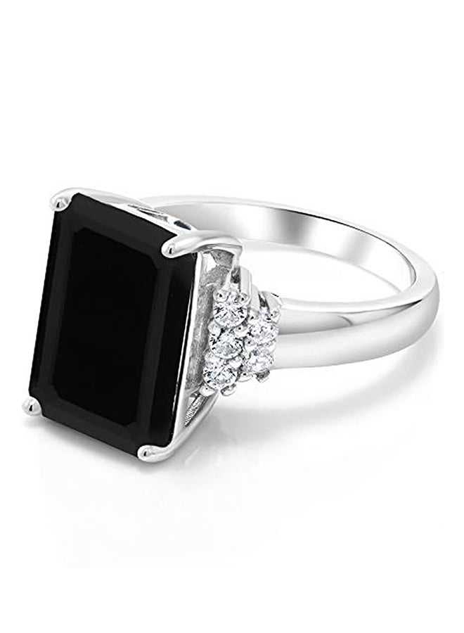 GEM STONE KING 925 Sterling Silver Onyx Ring  - Image 3